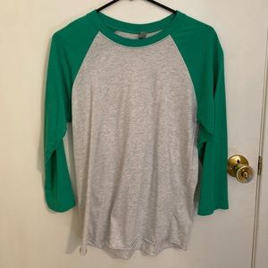 Green Baseball Tee